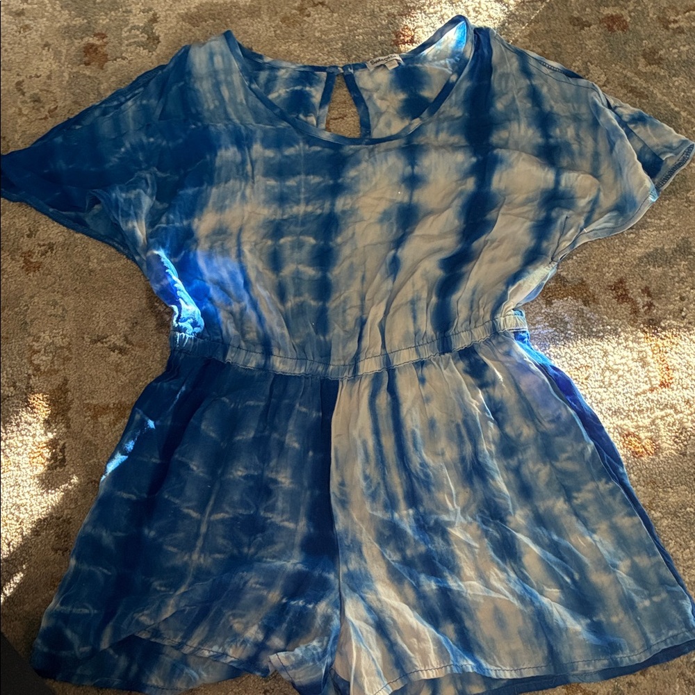 Splendid Blue and White Kids One Piece